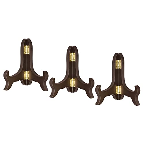 sourcing map 3 Stück 10,2 cm Staffelei-Tellerhalter, Holz, zusammenklappbar, für dekorativen Bilderrahmen sourcing map 3 Stück 10,2 cm Staffelei-Tellerhalter, Holz, zusammenklappbar, für dekorativen Bilderrahmen von sourcing map
