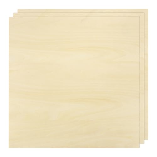 sourcing map 3 Stück Lindenholzplatten, 38,1 x 38,1 x 0,3 cm, unlackiertes Holz-Sperrholzbrett zum Malen, Basteln, Laser, Schneiden, Gravieren sourcing map 3 Stück Lindenholzplatten, 38,1 x 38,1 x 0,3 cm, unlackiertes Holz-Sperrholzbrett zum Malen, Basteln, Laser, Schneiden, Gravieren von sourcing map