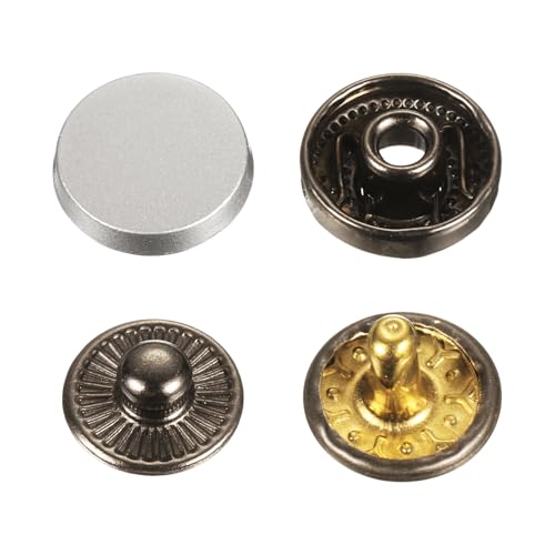 sourcing map 30 Sets Druckknöpfe, 10 mm, Metall-Schnappverschluss, Legierung, zum Aufnähen, für Mäntel, Leder, Marine, Boot, Leinwand, Mattsand sourcing map 30 Sets Druckknöpfe, 10 mm, Metall-Schnappverschluss, Legierung, zum Aufnähen, für Mäntel, Leder, Marine, Boot, Leinwand, Mattsand von sourcing map