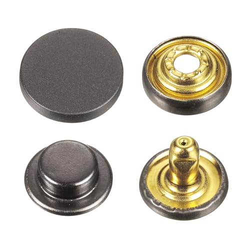 sourcing map 30 Sets Druckknöpfe, 15 mm, Metall-Schnappverschluss, Legierung, zum Aufnähen, für Mäntel, Taschen, Leder, Boot, Leinwand, Schwarz sourcing map 30 Sets Druckknöpfe, 15 mm, Metall-Schnappverschluss, Legierung, zum Aufnähen, für Mäntel, Taschen, Leder, Boot, Leinwand, Schwarz von sourcing map