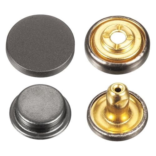 sourcing map 30 Sets Druckknöpfe, 15 mm, Metall-Schnappverschluss, Legierung, zum Aufnähen, für Taschen, Leder, Marine, Boot, Leinwand, Schwarz sourcing map 30 Sets Druckknöpfe, 15 mm, Metall-Schnappverschluss, Legierung, zum Aufnähen, für Taschen, Leder, Marine, Boot, Leinwand, Schwarz von sourcing map