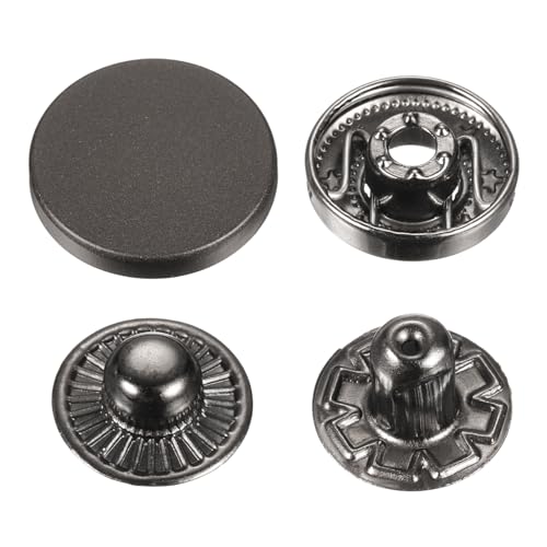 sourcing map 30 Sets Druckknöpfe, 17 mm, Metall-Schnappverschluss, Legierung, zum Aufnähen, für Mäntel, Leder, Marine, Boot, Leinwand, Schwarz sourcing map 30 Sets Druckknöpfe, 17 mm, Metall-Schnappverschluss, Legierung, zum Aufnähen, für Mäntel, Leder, Marine, Boot, Leinwand, Schwarz von sourcing map