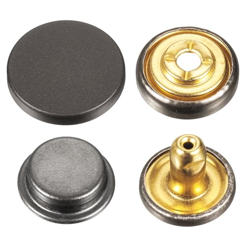 sourcing map 30 Sets Druckknöpfe, 17 mm, Metall-Schnappverschluss, Legierung, zum Aufnähen, für Taschen, Leder, Marine, Boot, Leinwand, Schwarz sourcing map 30 Sets Druckknöpfe, 17 mm, Metall-Schnappverschluss, Legierung, zum Aufnähen, für Taschen, Leder, Marine, Boot, Leinwand, Schwarz von sourcing map