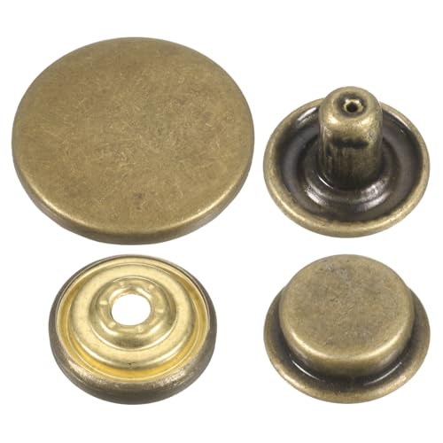 sourcing map 30 Sets Druckknöpfe, 20 mm, Metall-Schnappverschluss, Legierung, zum Aufnähen, für Tasche, Leder, Marine, Boot, Leinwand, Bronze sourcing map 30 Sets Druckknöpfe, 20 mm, Metall-Schnappverschluss, Legierung, zum Aufnähen, für Tasche, Leder, Marine, Boot, Leinwand, Bronze von sourcing map