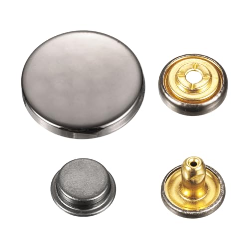 sourcing map 30 Sets Druckknöpfe, 23 mm, Metall-Schnappverschluss, Legierung, zum Aufnähen, für Taschen, Leder, Boot, Segeltuch, Pistole sourcing map 30 Sets Druckknöpfe, 23 mm, Metall-Schnappverschluss, Legierung, zum Aufnähen, für Taschen, Leder, Boot, Segeltuch, Pistole von sourcing map