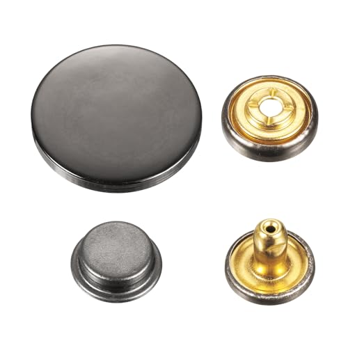 sourcing map 30 Sets Druckknöpfe, 25 mm, Metall-Schnappverschluss, Legierung, zum Aufnähen, für Taschen, Leder, Boot, Segeltuch, Pistole sourcing map 30 Sets Druckknöpfe, 25 mm, Metall-Schnappverschluss, Legierung, zum Aufnähen, für Taschen, Leder, Boot, Segeltuch, Pistole von sourcing map