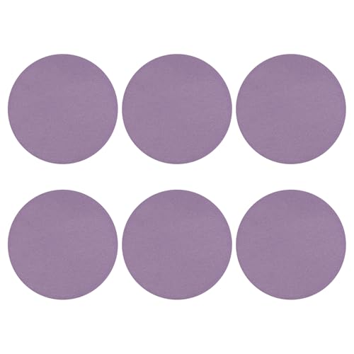 sourcing map 30 Stück 125 mm Schleifscheibe, Körnung 80, Klett-Schleifpapier, Exzenterschleifer-Pads für Holzbearbeitung, Automobil, Metallpolitur, Lila, 30 Stück von sourcing map