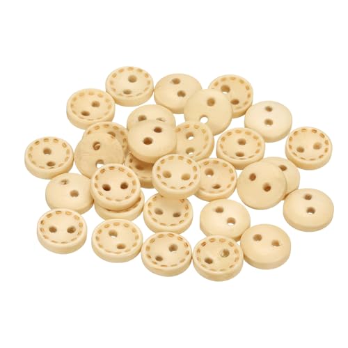sourcing map 30 Stück 16L Holzknöpfe zum Nähen, 10 mm, 2 Löcher, rund, zum Nähen, Kleidung, Kissen, Basteln, Dekoration, Naturholz sourcing map 30 Stück 16L Holzknöpfe zum Nähen, 10 mm, 2 Löcher, rund, zum Nähen, Kleidung, Kissen, Basteln, Dekoration, Naturholz von sourcing map
