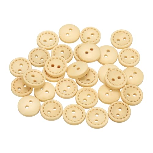 sourcing map 30 Stück 20 l Holzknöpfe zum Nähen, 13 mm, 2 Löcher, rund, zum Nähen, Kleidung, Kissen, Basteln, Dekoration, Naturholz sourcing map 30 Stück 20 l Holzknöpfe zum Nähen, 13 mm, 2 Löcher, rund, zum Nähen, Kleidung, Kissen, Basteln, Dekoration, Naturholz von sourcing map