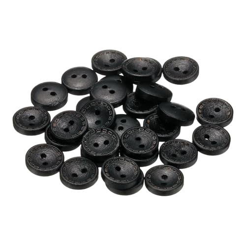 sourcing map 30 Stück 20 l Holzknöpfe zum Nähen, 13 mm, 2 Löcher, rund, zum Nähen, Kleidung, Kissen, Basteln, Dekoration, Schwarz sourcing map 30 Stück 20 l Holzknöpfe zum Nähen, 13 mm, 2 Löcher, rund, zum Nähen, Kleidung, Kissen, Basteln, Dekoration, Schwarz von sourcing map