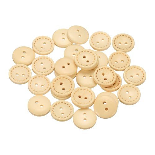 sourcing map 30 Stück 28 l Holzknöpfe zum Nähen, 18 mm, 2 Löcher, rund, zum Nähen, Kleidung, Kissen, Basteln, Dekoration, Naturholz sourcing map 30 Stück 28 l Holzknöpfe zum Nähen, 18 mm, 2 Löcher, rund, zum Nähen, Kleidung, Kissen, Basteln, Dekoration, Naturholz von sourcing map
