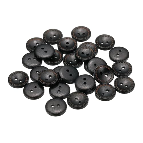 sourcing map 30 Stück 28 l Holzknöpfe zum Nähen, 18 mm, 2 Löcher, rund, zum Nähen, Kleidung, Kissen, Basteln, Dekoration, Schwarz sourcing map 30 Stück 28 l Holzknöpfe zum Nähen, 18 mm, 2 Löcher, rund, zum Nähen, Kleidung, Kissen, Basteln, Dekoration, Schwarz von sourcing map
