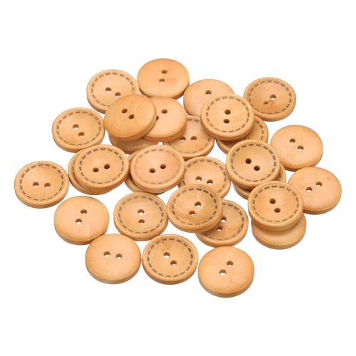 sourcing map 30 Stück 32L Holzknöpfe zum Nähen, 20 mm, 2 Löcher, runde Ersatzknöpfe zum Nähen, Kleidung, Kissen, DIY, Basteln, Dekoration, Beige sourcing map 30 Stück 32L Holzknöpfe zum Nähen, 20 mm, 2 Löcher, runde Ersatzknöpfe zum Nähen, Kleidung, Kissen, DIY, Basteln, Dekoration, Beige von sourcing map