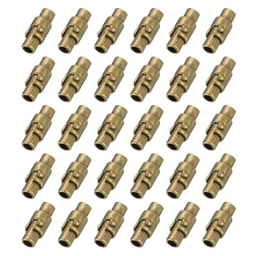 sourcing map 30 Stück Magnetverschlüsse, 0,3 cm Lederschnur-Endkappen, magnetische Armbandverschlüsse und Verschlüsse für Schmuckherstellung, DIY-Armbandverschlüsse, Bronze sourcing map 30 Stück Magnetverschlüsse, 0,3 cm Lederschnur-Endkappen, magnetische Armbandverschlüsse und Verschlüsse für Schmuckherstellung, DIY-Armbandverschlüsse, Bronze von sourcing map