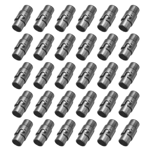 sourcing map 30 Stück Magnetverschlüsse, 0,6 cm Lederschnur-Endkappen, magnetische Armbandverschlüsse und Verschlüsse für Schmuckherstellung, DIY-Armbandverschlüsse, Schwarz sourcing map 30 Stück Magnetverschlüsse, 0,6 cm Lederschnur-Endkappen, magnetische Armbandverschlüsse und Verschlüsse für Schmuckherstellung, DIY-Armbandverschlüsse, Schwarz von sourcing map