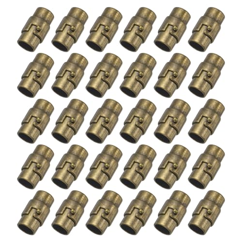 sourcing map 30 Stück Magnetverschlüsse, 0,7 cm Lederschnur-Endkappen, magnetische Armbandverschlüsse und Verschlüsse für Schmuckherstellung, DIY-Armbandverschlüsse, Bronze sourcing map 30 Stück Magnetverschlüsse, 0,7 cm Lederschnur-Endkappen, magnetische Armbandverschlüsse und Verschlüsse für Schmuckherstellung, DIY-Armbandverschlüsse, Bronze von sourcing map