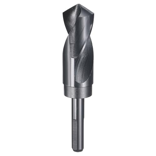 sourcing map 30 mm Bohrer, 1,27 cm, reduzierter Schaft, 3-flach, 4241, Hochgeschwindigkeitsstahl, Nitrieren, Schwarz, 118° für weiche Materialien, Holz, Kunststoff, Eisen, Kupfer, Aluminium sourcing map 30 mm Bohrer, 1,27 cm, reduzierter Schaft, 3-flach, 4241, Hochgeschwindigkeitsstahl, Nitrieren, Schwarz, 118° für weiche Materialien, Holz, Kunststoff, Eisen, Kupfer, Aluminium von sourcing map