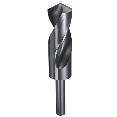 sourcing map 30 mm Bohrer, 1,27 cm, reduzierter Schaft, rund, 4341, Hochgeschwindigkeitsstahl, Nitrieren, schwarz, 118°-Standardspitze für Kunststoff, Holz, Kupfer, Aluminium, Eisen, mittelweiches sourcing map 30 mm Bohrer, 1,27 cm, reduzierter Schaft, rund, 4341, Hochgeschwindigkeitsstahl, Nitrieren, schwarz, 118°-Standardspitze für Kunststoff, Holz, Kupfer, Aluminium, Eisen, mittelweiches von sourcing map
