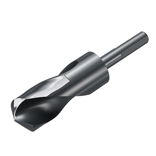 sourcing map 32,5 mm Bohrer, 1,27 cm, reduzierter 3-flacher Schaft, M2, Hochgeschwindigkeitsstahl, Nitrieren, schwarz, 135°-Bits für Hartmetall, Edelstahl, 1 Stück sourcing map 32,5 mm Bohrer, 1,27 cm, reduzierter 3-flacher Schaft, M2, Hochgeschwindigkeitsstahl, Nitrieren, schwarz, 135°-Bits für Hartmetall, Edelstahl, 1 Stück von sourcing map