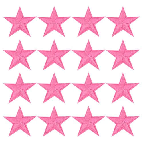 sourcing map 32 Stück Stern-Aufnäher zum Aufbügeln / Aufnähen, bestickte Applikationen, bestickt, dekorative Reparaturflicken für Jacke, Denim-Kollektion, Kleidung, Kleid, Hüte, Jeans, DIY-Zubehör von sourcing map