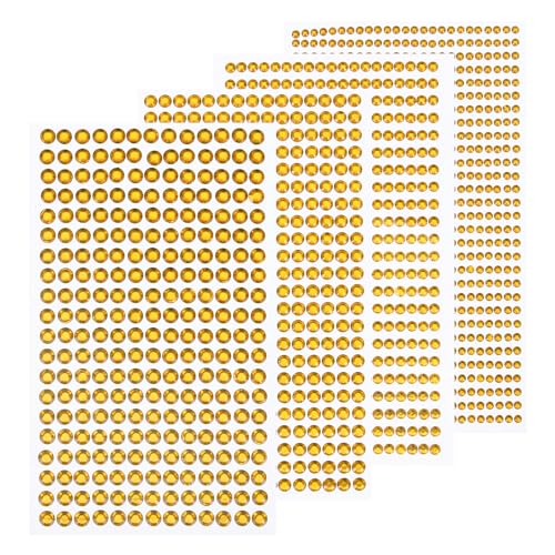 sourcing map 3584 Stück 8 Blatt goldene Strassaufkleber 3/4/5/6 mm selbstklebende Strasssteine für DIY-Dekoration, Basteln, Gesicht, Augen, Nägel, Haare, Make-up sourcing map 3584 Stück 8 Blatt goldene Strassaufkleber 3/4/5/6 mm selbstklebende Strasssteine für DIY-Dekoration, Basteln, Gesicht, Augen, Nägel, Haare, Make-up von sourcing map