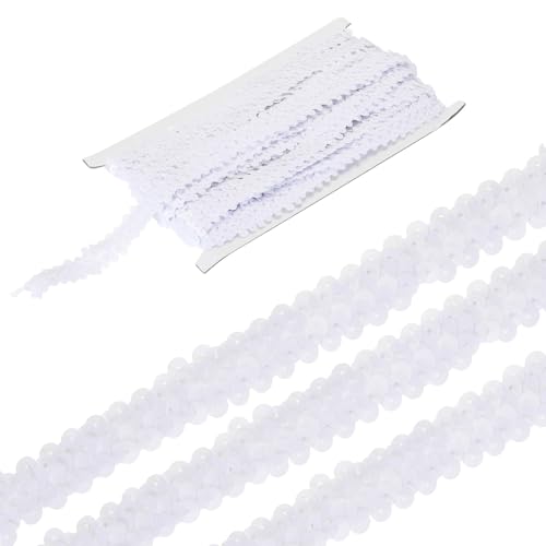 sourcing map 4,5 m elastische Pailletten-Bordüre, 2-reihig, flach, Pailletten-Streifen, Pailletten-Stoffband für Handwerk, DIY, Fransen, Nähen, Kostüm, Kleid, Weiß sourcing map 4,5 m elastische Pailletten-Bordüre, 2-reihig, flach, Pailletten-Streifen, Pailletten-Stoffband für Handwerk, DIY, Fransen, Nähen, Kostüm, Kleid, Weiß von sourcing map