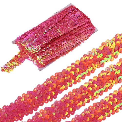 sourcing map 4,5 m elastische Pailletten-Bordüre, 3 Reihen, flach, Pailletten-Streifen, Pailletten-Stoffband für Bastelarbeiten, DIY, Fransen, Nähen, Kostümkleid, AB-Rot sourcing map 4,5 m elastische Pailletten-Bordüre, 3 Reihen, flach, Pailletten-Streifen, Pailletten-Stoffband für Bastelarbeiten, DIY, Fransen, Nähen, Kostümkleid, AB-Rot von sourcing map