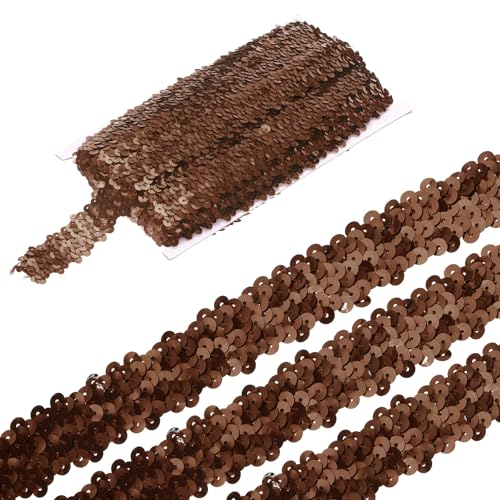 sourcing map 4,5 m elastische Pailletten-Bordüre, 3 Reihen, flach, Pailletten-Streifen, Pailletten-Stoffband für Handwerk, DIY, Fransen, Nähen, Kostüm, Kleid, Braun sourcing map 4,5 m elastische Pailletten-Bordüre, 3 Reihen, flach, Pailletten-Streifen, Pailletten-Stoffband für Handwerk, DIY, Fransen, Nähen, Kostüm, Kleid, Braun von sourcing map