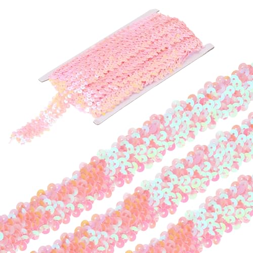 sourcing map 4,5 m elastische Pailletten-Bordüre, 3 Reihen, flach, Pailletten-Streifen, Pailletten-Stoffband für Handwerk, DIY, Fransen, Nähen, Kostüm, Kleid, Rosa sourcing map 4,5 m elastische Pailletten-Bordüre, 3 Reihen, flach, Pailletten-Streifen, Pailletten-Stoffband für Handwerk, DIY, Fransen, Nähen, Kostüm, Kleid, Rosa von sourcing map