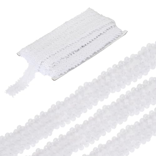 sourcing map 4,5 m elastische Pailletten-Bordüre, 3 Reihen, flach, Pailletten-Streifen, Pailletten-Stoffband für Handwerk, DIY, Fransen, Nähen, Kostüm, Kleid, Weiß sourcing map 4,5 m elastische Pailletten-Bordüre, 3 Reihen, flach, Pailletten-Streifen, Pailletten-Stoffband für Handwerk, DIY, Fransen, Nähen, Kostüm, Kleid, Weiß von sourcing map