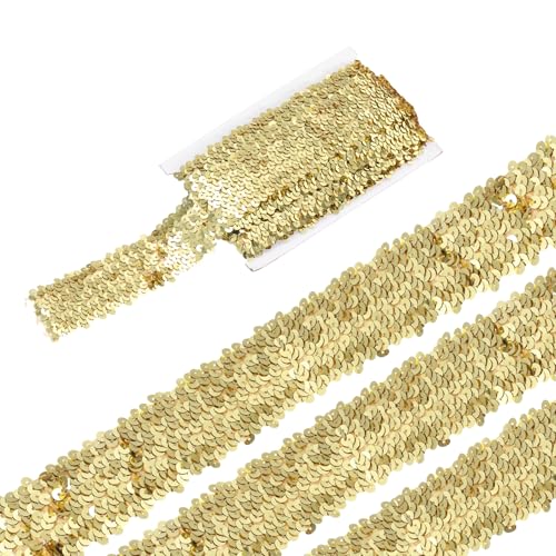 sourcing map 4,5 m elastische Pailletten-Bordüre, flach, Pailletten-Streifen, Pailletten-Stoffband für Bastelarbeiten, DIY, Fransen, Nähen, Kostüm, Kleid, goldfarben sourcing map 4,5 m elastische Pailletten-Bordüre, flach, Pailletten-Streifen, Pailletten-Stoffband für Bastelarbeiten, DIY, Fransen, Nähen, Kostüm, Kleid, goldfarben von sourcing map