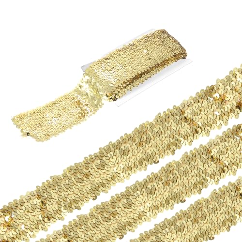 sourcing map 4,5 m elastische Pailletten-Bordüre, flach, Pailletten-Streifen, Pailletten-Stoffband für Bastelarbeiten, DIY, Fransen, Nähen, Kostüm, Kleid, goldfarben sourcing map 4,5 m elastische Pailletten-Bordüre, flach, Pailletten-Streifen, Pailletten-Stoffband für Bastelarbeiten, DIY, Fransen, Nähen, Kostüm, Kleid, goldfarben von sourcing map