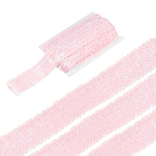 sourcing map 4,5 m elastische Pailletten-Bordüre, flach, Pailletten-Streifen, Pailletten-Stoffband für Handwerk, DIY, Fransen, Nähen, Kostüm, Kleid, Rosa sourcing map 4,5 m elastische Pailletten-Bordüre, flach, Pailletten-Streifen, Pailletten-Stoffband für Handwerk, DIY, Fransen, Nähen, Kostüm, Kleid, Rosa von sourcing map