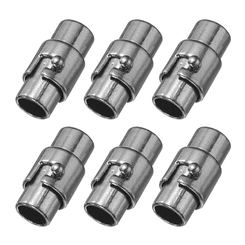sourcing map 4 Stück Magnetverschlüsse, 0,5 cm Lederschnur-Endkappen, magnetische Armbandverschlüsse und Verschlüsse für Schmuckherstellung, DIY-Armbandverschlüsse, Pistolenschwarz sourcing map 4 Stück Magnetverschlüsse, 0,5 cm Lederschnur-Endkappen, magnetische Armbandverschlüsse und Verschlüsse für Schmuckherstellung, DIY-Armbandverschlüsse, Pistolenschwarz von sourcing map