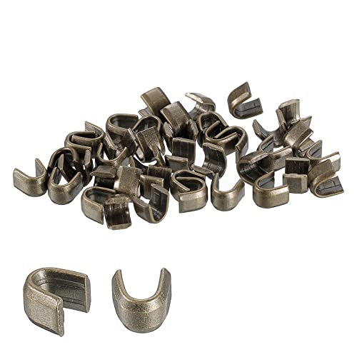 sourcing map 40 Stück Reißverschluss-Halter, 10 U-förmige obere Stopper für Taschen, Mäntel, Jacken, geschlossene Reißverschlüsse, Ersatz, bronzefarben sourcing map 40 Stück Reißverschluss-Halter, 10 U-förmige obere Stopper für Taschen, Mäntel, Jacken, geschlossene Reißverschlüsse, Ersatz, bronzefarben von sourcing map