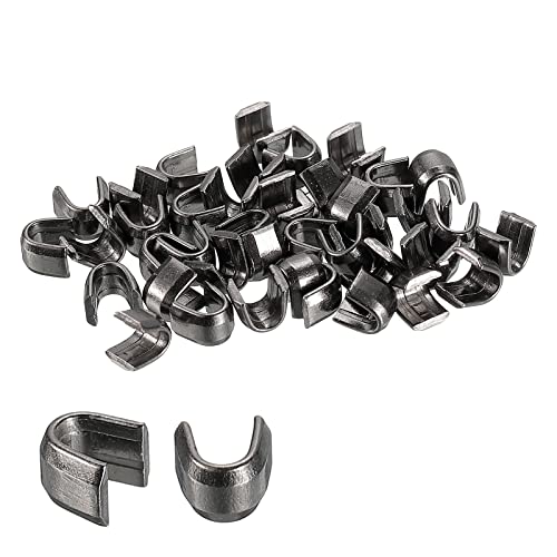 sourcing map 40 Stück Reißverschluss-Halter, #10 U-förmige obere Stopper für Taschen, Mäntel, Jacken, geschlossene Reißverschlüsse, ersetzt Reißverschlüsse, Metallic-Schwarz sourcing map 40 Stück Reißverschluss-Halter, #10 U-förmige obere Stopper für Taschen, Mäntel, Jacken, geschlossene Reißverschlüsse, ersetzt Reißverschlüsse, Metallic-Schwarz von sourcing map