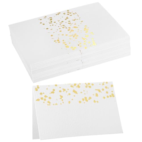 sourcing map 40 Stück Tischkarten, Linienrand, bedruckbare Platzkarten, Namenskarten für Hochzeiten, Dinnerpartys, Veranstaltungen, reservierte Sitzgelegenheiten, weiße goldene Blätter sourcing map 40 Stück Tischkarten, Linienrand, bedruckbare Platzkarten, Namenskarten für Hochzeiten, Dinnerpartys, Veranstaltungen, reservierte Sitzgelegenheiten, weiße goldene Blätter von sourcing map