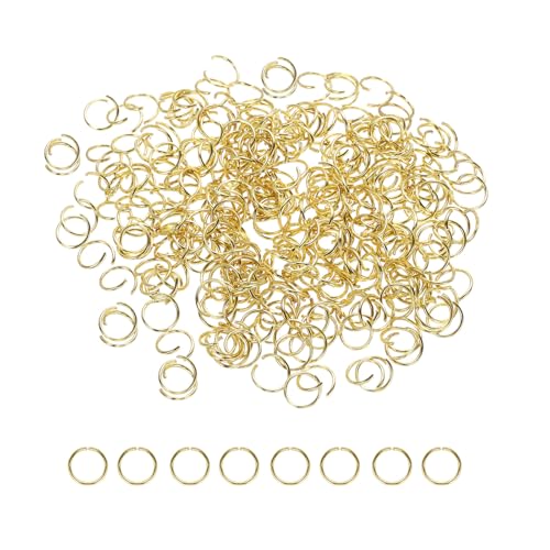 sourcing map 400 Stück 8 mm offene Binderinge, goldene Schlüsselringe, Verschlüsse für Schmuckherstellung, Werkzeug, Zubehör, Schmuck, DIY, Handwerk, Schlüsselanhänger, Ringe sourcing map 400 Stück 8 mm offene Binderinge, goldene Schlüsselringe, Verschlüsse für Schmuckherstellung, Werkzeug, Zubehör, Schmuck, DIY, Handwerk, Schlüsselanhänger, Ringe von sourcing map