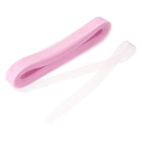 sourcing map 45,7 m steifer Rosshaar-Zopf, 2,5 cm breit, für Polyester-Stäbchen, Nähen, Hochzeitskleid, Tanz, formelle Kleidung, Accessoires, mattes Rosa von sourcing map