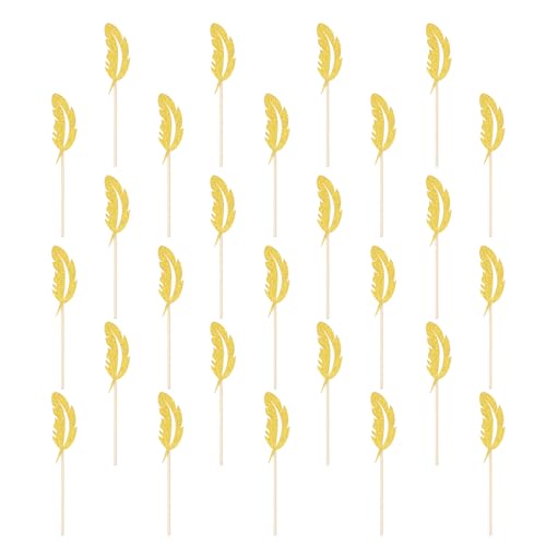sourcing map 48 Stück Feder-Cupcake-Topper, glitzernde Cupcake-Picks mit Klebepunkten, Kuchendekorationen für Hochzeit, Geburtstag, Mottoparty, goldfarben sourcing map 48 Stück Feder-Cupcake-Topper, glitzernde Cupcake-Picks mit Klebepunkten, Kuchendekorationen für Hochzeit, Geburtstag, Mottoparty, goldfarben von sourcing map
