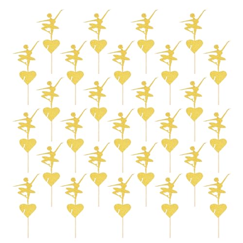 sourcing map 48 Stück tanzende Cupcake-Topper, glitzernde Cupcake-Picks mit Klebepunkten, Kuchendekorationen für Hochzeit, Geburtstag, Mottoparty, goldfarben sourcing map 48 Stück tanzende Cupcake-Topper, glitzernde Cupcake-Picks mit Klebepunkten, Kuchendekorationen für Hochzeit, Geburtstag, Mottoparty, goldfarben von sourcing map