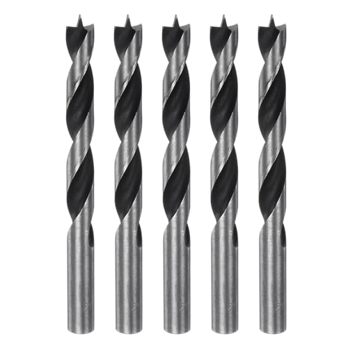 sourcing map 5 Stück Brad Point Bohrer 12mm präzises Schneiden mit Brad Point Spitze für Holz von sourcing map