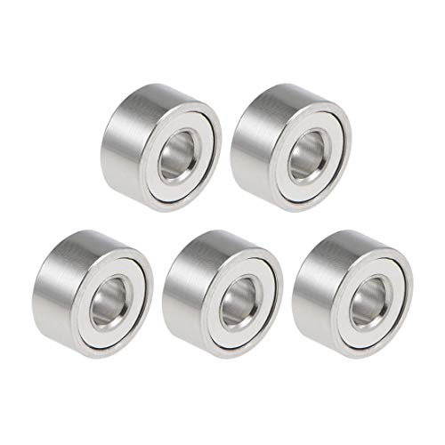 sourcing map 5 Stück Kugellager Rillenkugellager 682ZZ 2mm Innendurchm 5mm Außendurchm 2,3mm Bohrung Doppelt Geschirmt Chromstahl Z2 für Skateboard 3D Drucker Roller Inline Skates von sourcing map