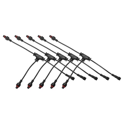 sourcing map 5-adriger 5-poliger T-Splitter-Anschluss, 15 cm, 24 AWG, IP65, T-Form, 1 Stecker auf 2 Buchsen, Verlängerungskabel für LED-Beleuchtung, 5 Stück sourcing map 5-adriger 5-poliger T-Splitter-Anschluss, 15 cm, 24 AWG, IP65, T-Form, 1 Stecker auf 2 Buchsen, Verlängerungskabel für LED-Beleuchtung, 5 Stück von sourcing map