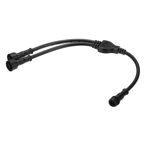 sourcing map 5-adriger 5-poliger Y-Splitter-Anschluss, 30 cm, 24 AWG, IP65, Y-Form, 1 Stecker auf 2 Buchsen, Verlängerungskabel für LED-Beleuchtung von sourcing map