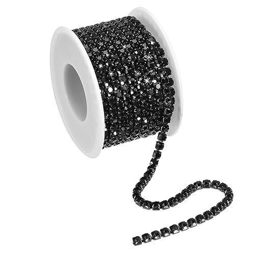 sourcing map 1 Rolle 5m x 4mm Kristall Strassband Strasskette, Strasssteine Glitzerband Aufnähen Schließen Klaue Kette Trimmen für Basteln Schmuck Kleidung Taschen Schuh Deko, Schwarz sourcing map 1 Rolle 5m x 4mm Kristall Strassband Strasskette, Strasssteine Glitzerband Aufnähen Schließen Klaue Kette Trimmen für Basteln Schmuck Kleidung Taschen Schuh Deko, Schwarz von sourcing map