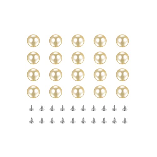 sourcing map 50 Set Perlniet Nieten Kit, 12mm Perlnieten ohne Loch Faux Perlen Nieten Knöpfe für DIY Vase Füller Hochzeitsfeier Haus Dekoration, Hellgelb sourcing map 50 Set Perlniet Nieten Kit, 12mm Perlnieten ohne Loch Faux Perlen Nieten Knöpfe für DIY Vase Füller Hochzeitsfeier Haus Dekoration, Hellgelb von sourcing map