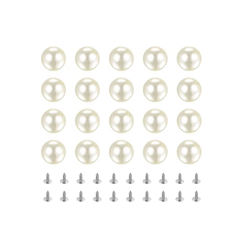 sourcing map 50 Set Perlniet Nieten Kit, 14mm Perlnieten ohne Loch Faux Perlen Nieten Knöpfe für DIY Vase Füller Hochzeitsfeier Haus Dekoration, Milchig weiß sourcing map 50 Set Perlniet Nieten Kit, 14mm Perlnieten ohne Loch Faux Perlen Nieten Knöpfe für DIY Vase Füller Hochzeitsfeier Haus Dekoration, Milchig weiß von sourcing map