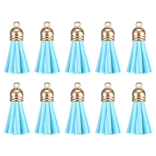 sourcing map 50 Stück 1,46" Leder Quaste Schlüsselanhänger Quaste Charm Bulk mit Kappe für Schlüsselanhänger Armband Schmuck Making DIY Bastelzubehör, Himmelblau sourcing map 50 Stück 1,46" Leder Quaste Schlüsselanhänger Quaste Charm Bulk mit Kappe für Schlüsselanhänger Armband Schmuck Making DIY Bastelzubehör, Himmelblau von sourcing map