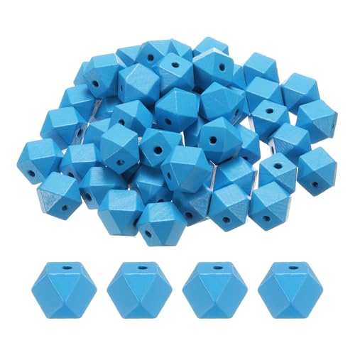 sourcing map 50 Stück 16 mm himmelblaue geometrische Holzperlen, 3,3 mm großes Loch, Polygon, lose Abstandshalter für Schmuckherstellung, Halsketten, Armbänder, DIY, Basteln, Makramee, handgefertigte sourcing map 50 Stück 16 mm himmelblaue geometrische Holzperlen, 3,3 mm großes Loch, Polygon, lose Abstandshalter für Schmuckherstellung, Halsketten, Armbänder, DIY, Basteln, Makramee, handgefertigte von sourcing map